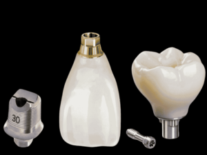 Screw-retained implant crowns